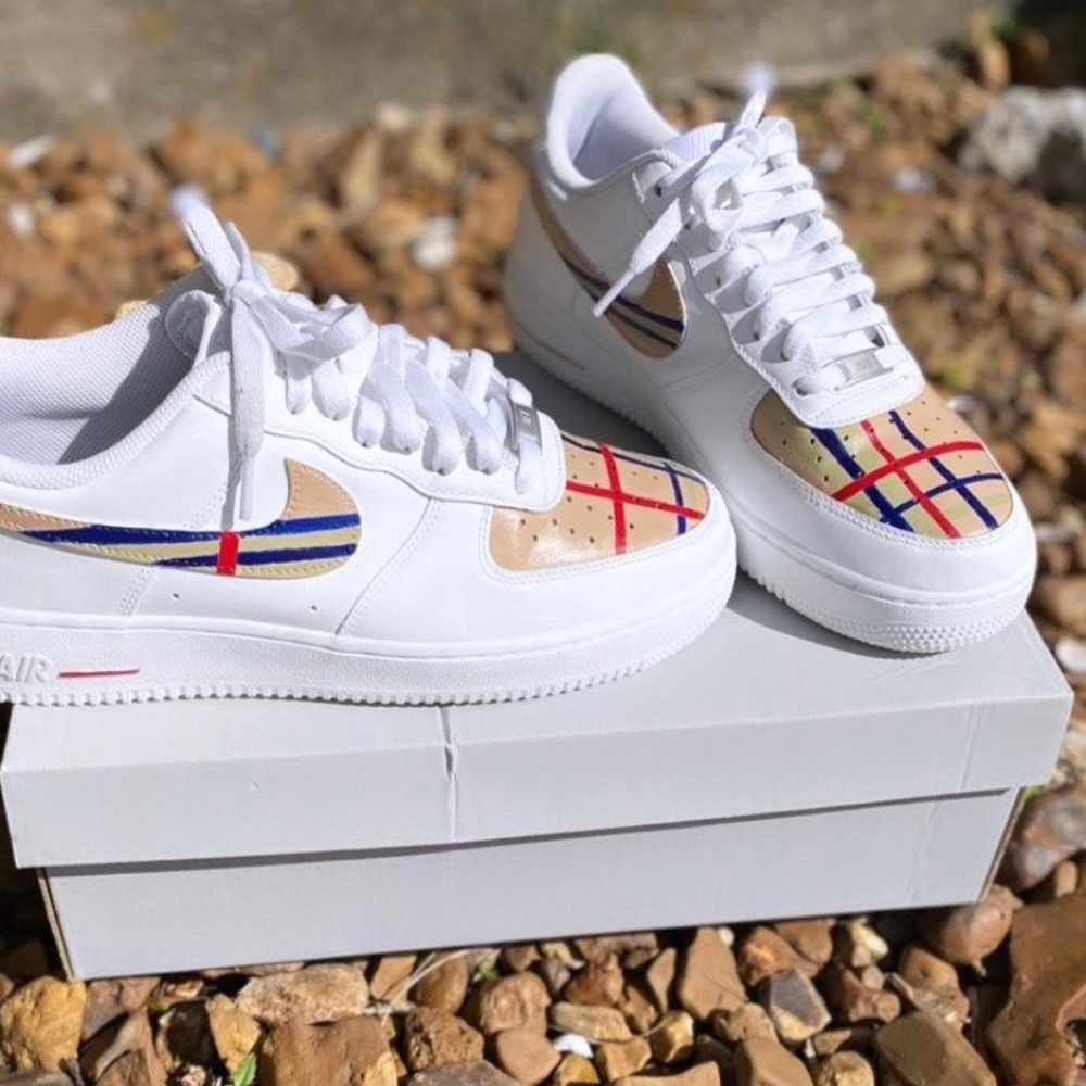 Custom Nike AF1 Burberry